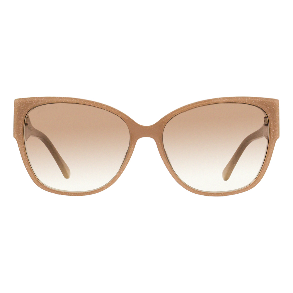 Jimmy Choo Butterfly Shay Sunglasses KONHA Nude Glitter 58mm - Picture 2 of 2
